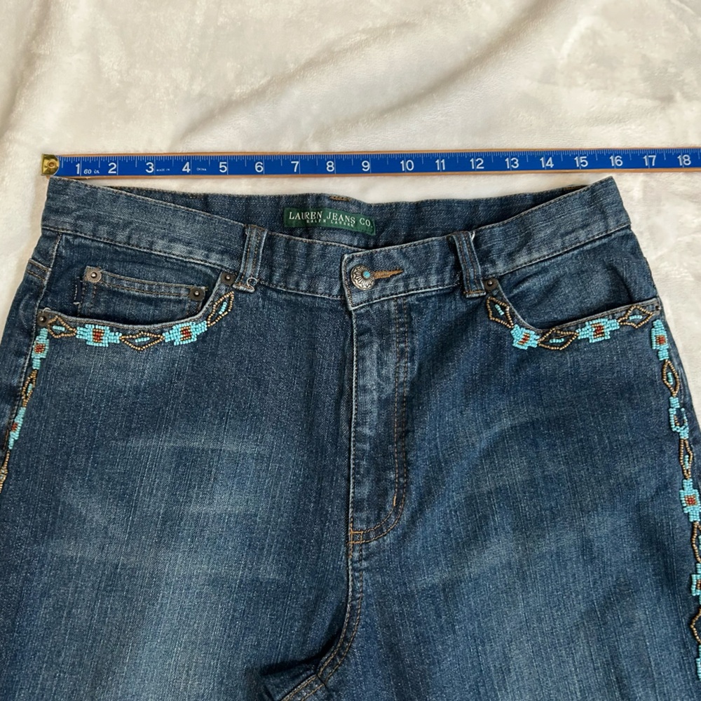 Lauren Jeans Co. Ralph Lauren Beaded Jeans - Picture 9 of 12